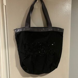PINK Victoria's Secret Black and Gray Tote